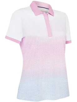 Callaway Shirts|Women's Chev Gradient Polo - Brilliant White