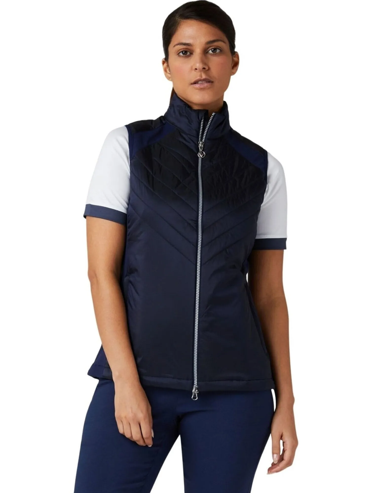 Callaway Vests|Women's Chev Primaloft Vest - Peacoat