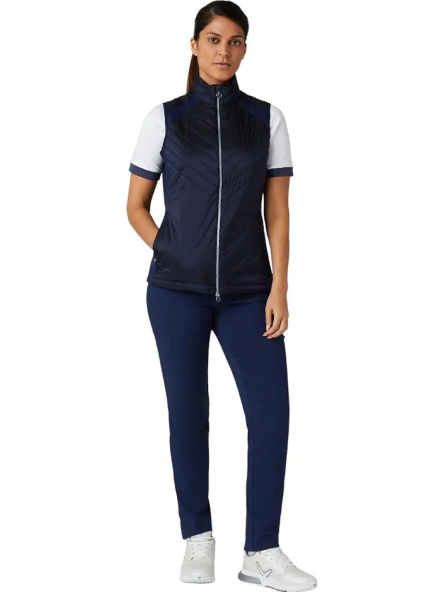 Callaway Vests|Women's Chev Primaloft Vest - Peacoat