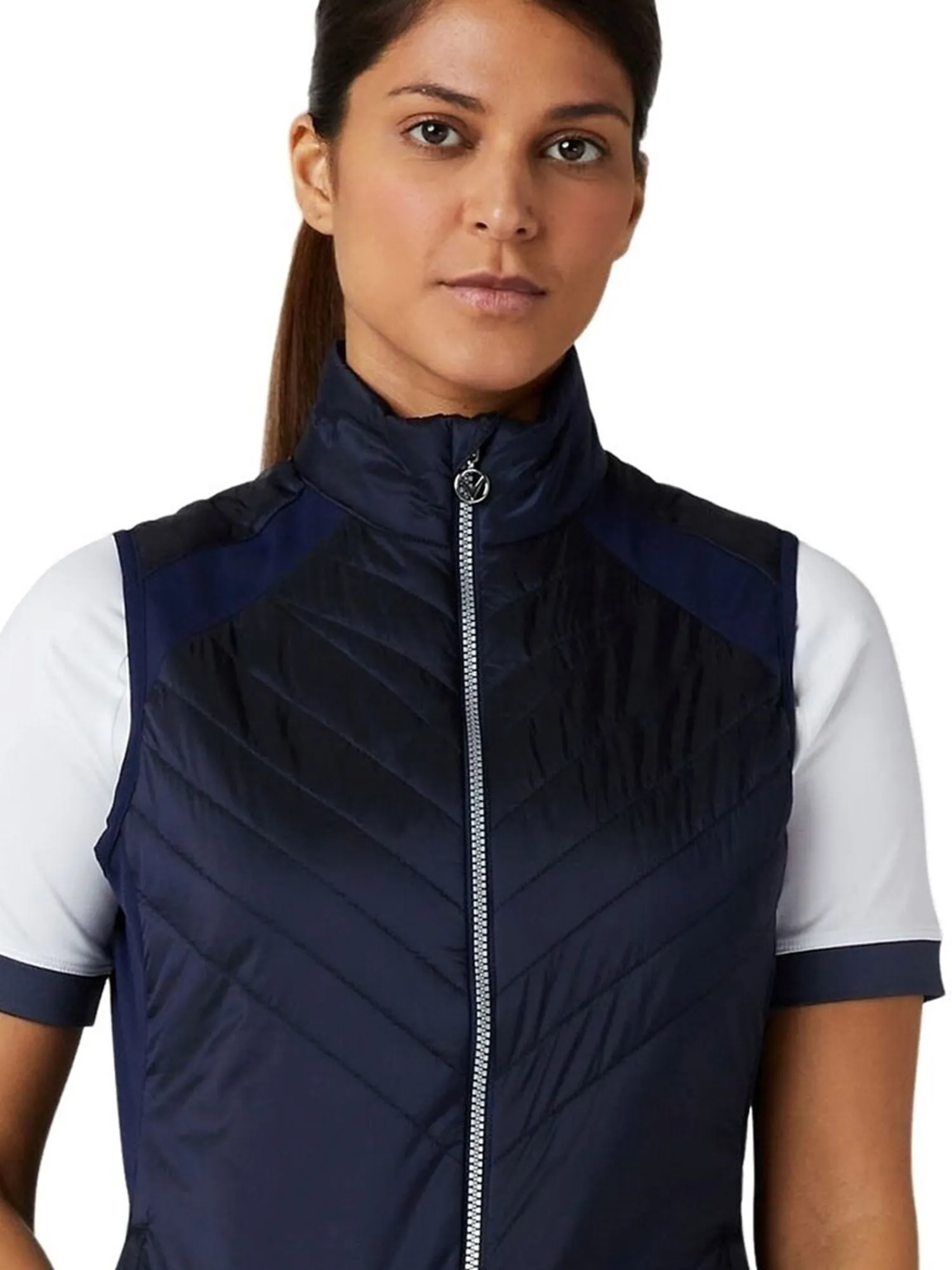 Callaway Vests|Women's Chev Primaloft Vest - Peacoat