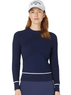 Callaway Jumpers|Women's Chev Sweater - Peacoat