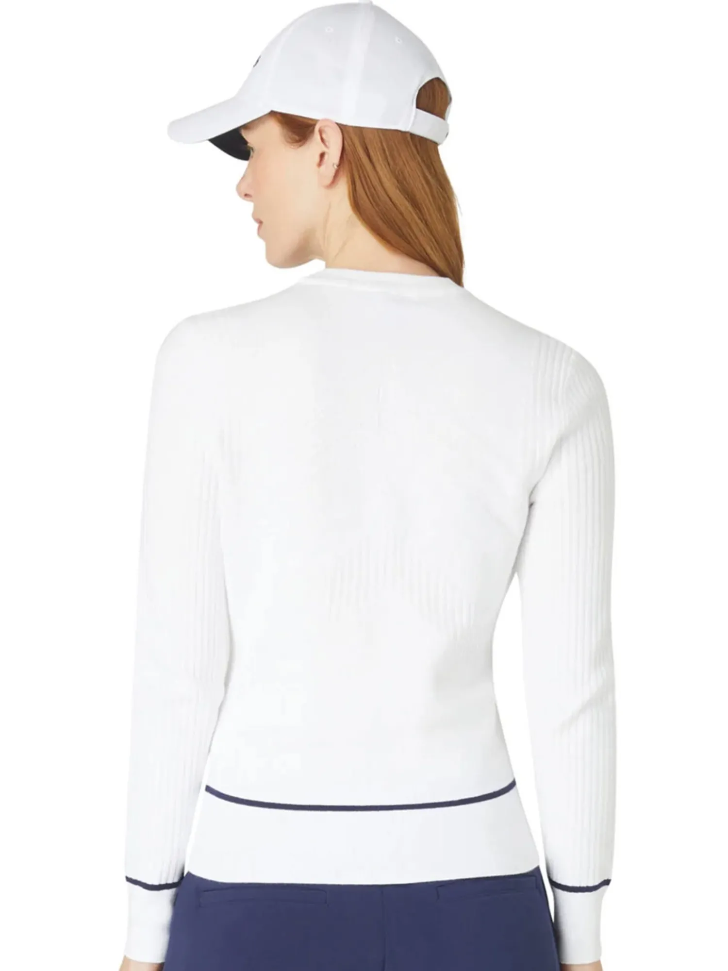 Callaway Jumpers|Women's Chev Sweater - Brilliant White
