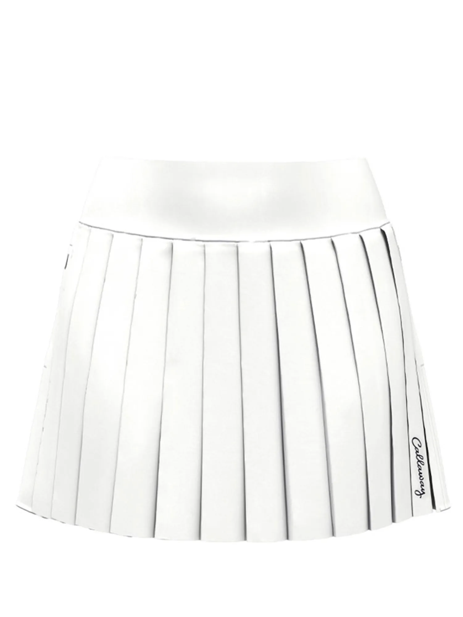 Callaway Skorts & Dresses|Women's Pleat High Waist 16-Inch Skort - Brilliant White