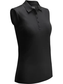Callaway Shirts|Women's Sleeveless Knit Polo - Caviar