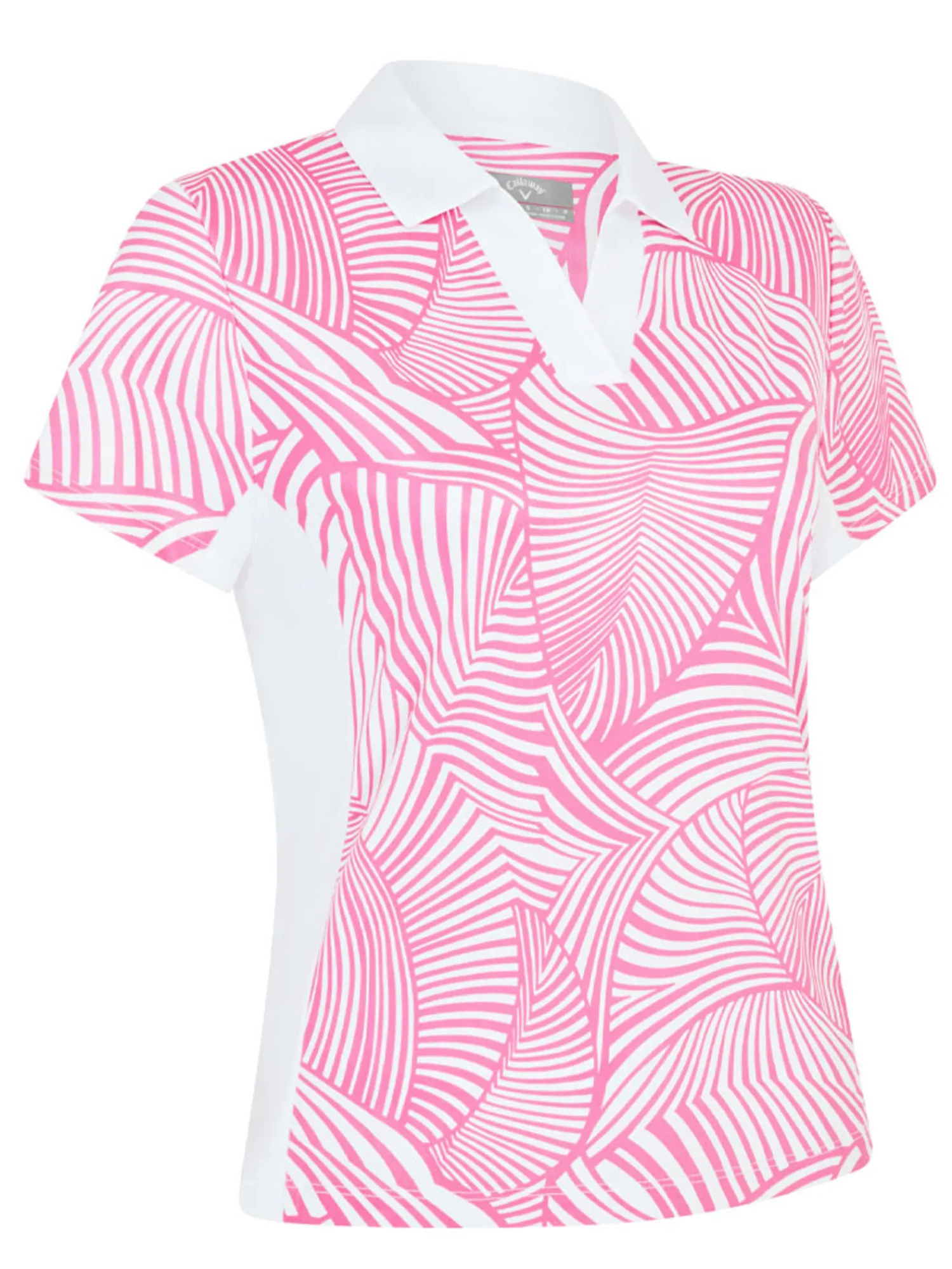 Callaway Shirts|Women's Stencil Floral Polo - Cheeky Pink