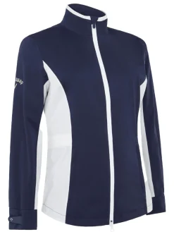 Callaway Wind & Rain Wear|Women's Stormlite Liberty Waterproof Jacket - Peacoat/Brilliant White