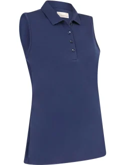 Callaway Shirts|Women's Tournament Sleeveless Polo - Peacoat