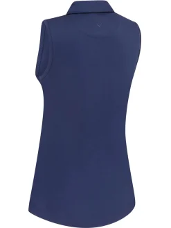 Callaway Shirts|Women's Tournament Sleeveless Polo - Peacoat
