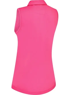 Callaway Shirts|Women's Tournament Sleeveless Polo - Cheeky Pink