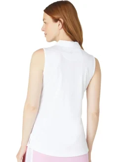 Callaway Shirts|Women's Tournament Sleeveless Polo - Bright White