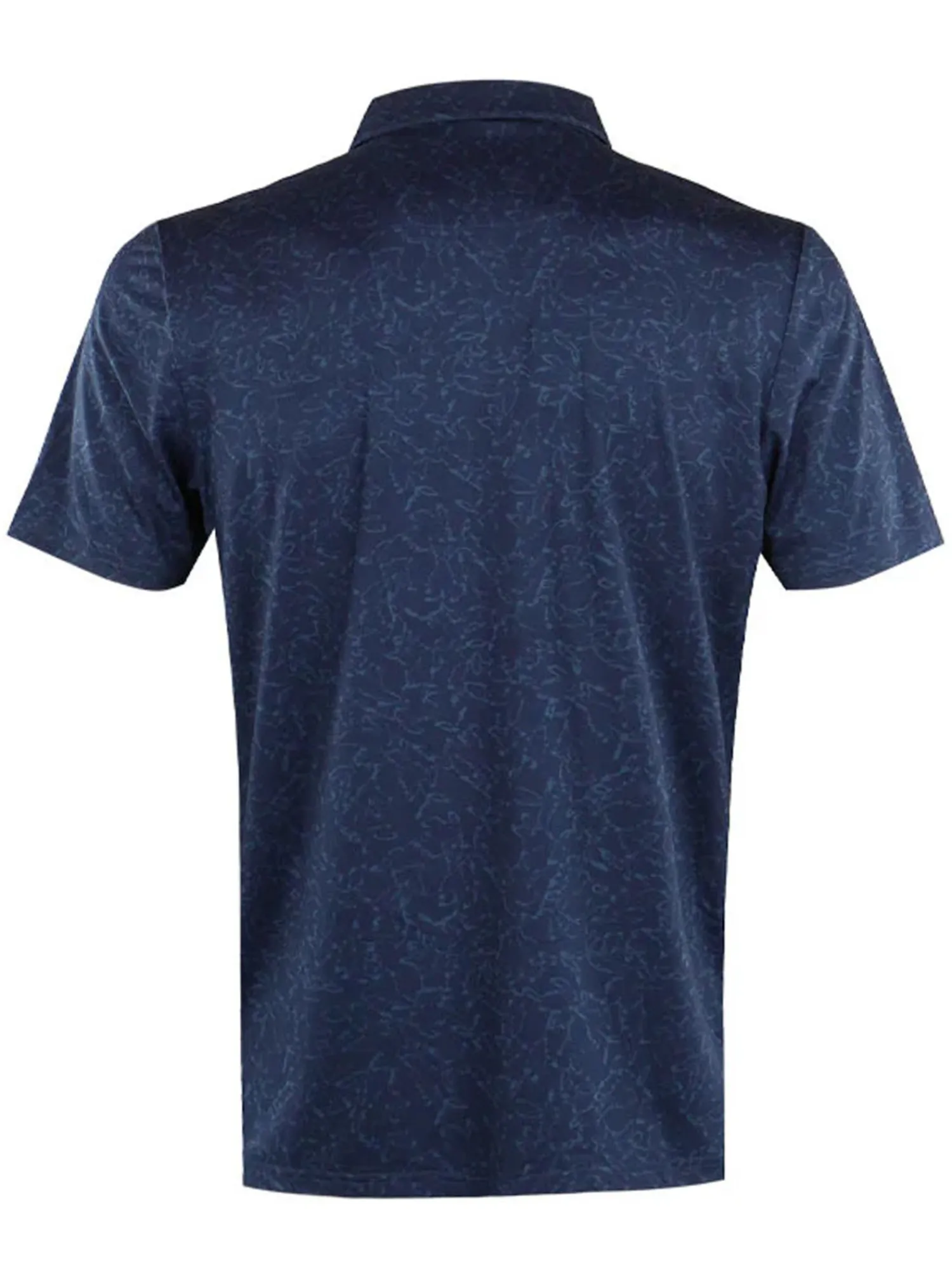 Calvin Klein Shirts|Abstract Watercolour Printed Polo Shirt - Navy