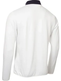 Calvin Klein Jumpers|Atlantic Hybrid Half Zip - White/Navy