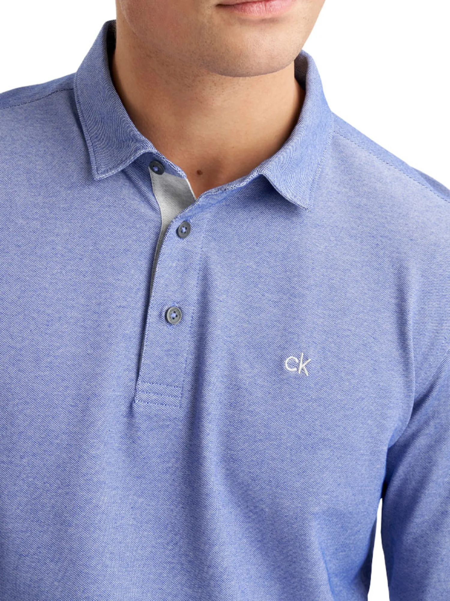 Calvin Klein Shirts|Bayard Long Sleeve Polo - French Blue