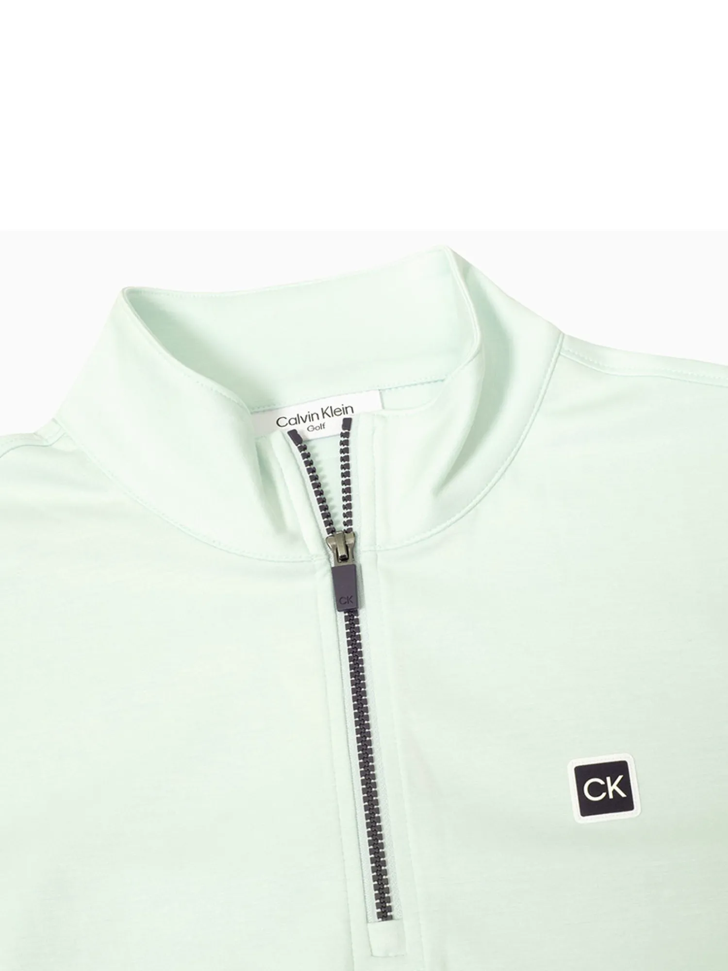 Calvin Klein Jumpers|Concord Half Zip Sweater - Light Jade