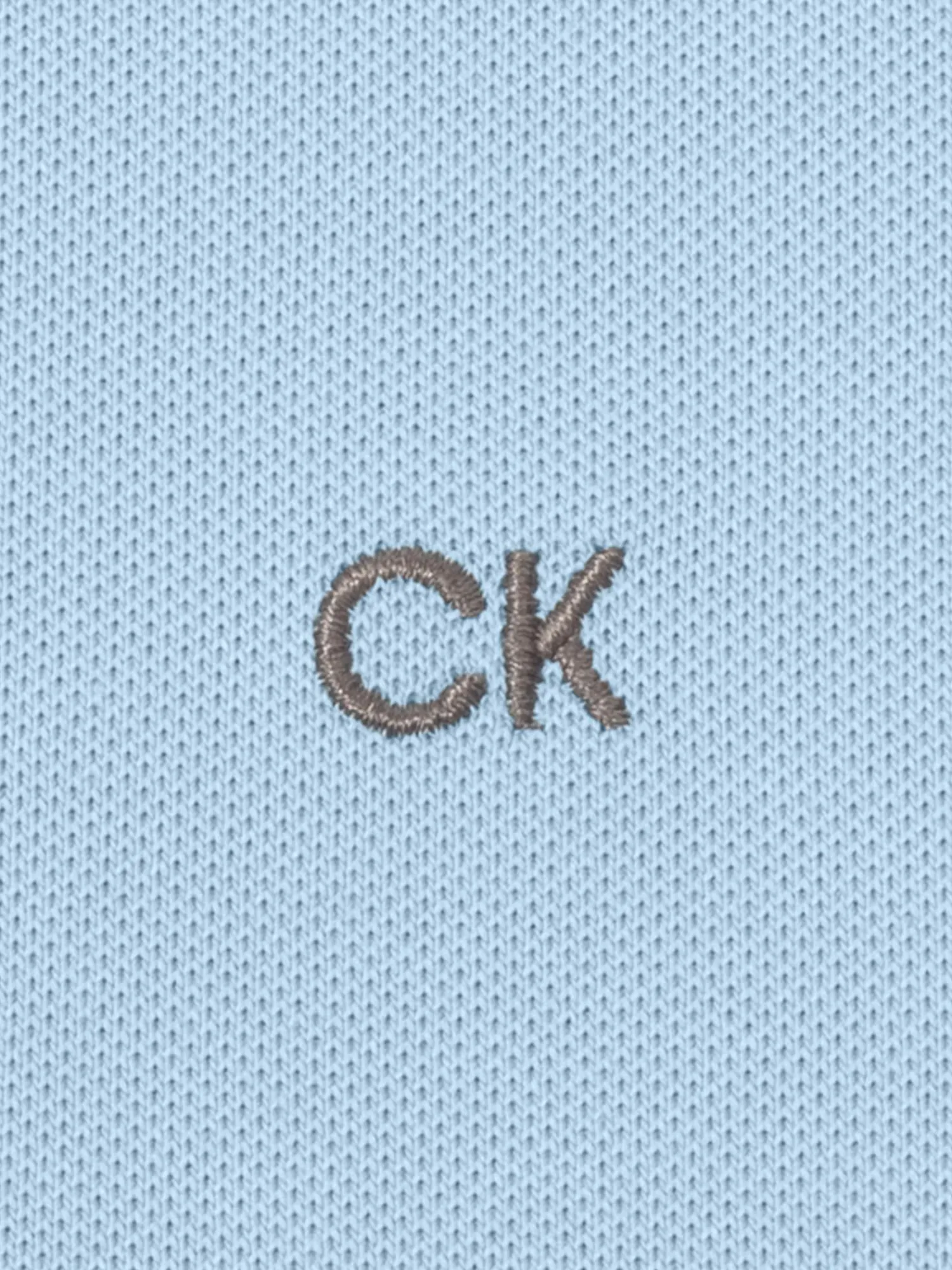 Calvin Klein Shirts|Cotton Blend Quad Polo - Sky Blue