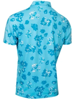 Calvin Klein Shirts|Cyber Floral Print Polo Shirt - Aquarius