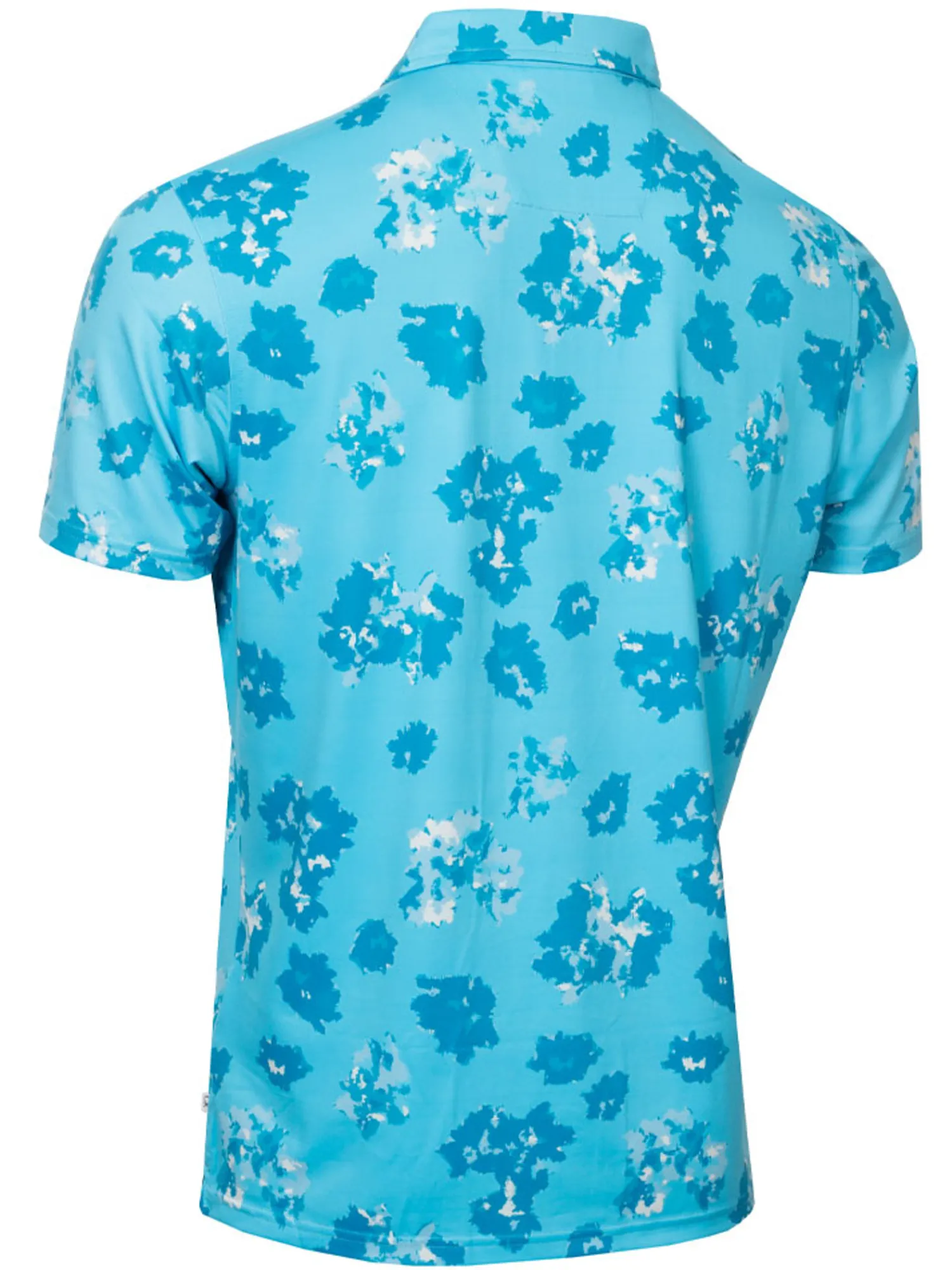 Calvin Klein Shirts|Cyber Floral Print Polo Shirt - Aquarius