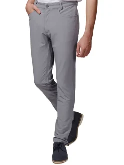 Calvin Klein Pants|Genius 4-Way Stretch Slim Fit Trouser - Silver