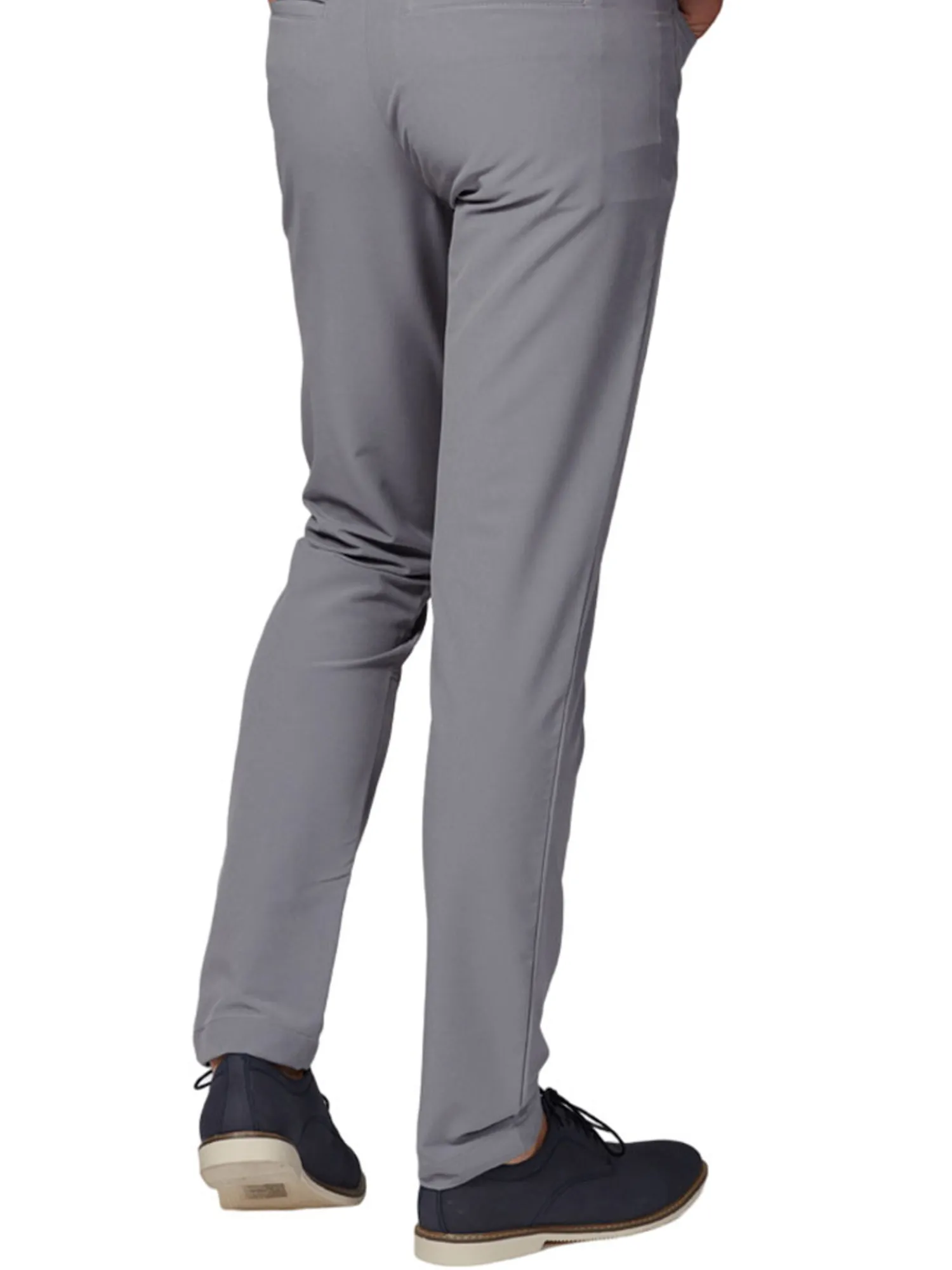 Calvin Klein Pants|Genius 4-Way Stretch Slim Fit Trouser - Silver