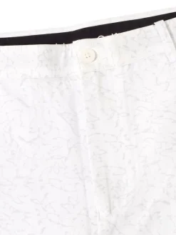 Calvin Klein Shorts|Printed Bullet Regular Fit Stretch Short - White