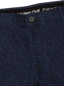 Calvin Klein Shorts|Printed Bullet Regular Fit Stretch Short - Navy
