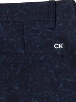 Calvin Klein Shorts|Printed Bullet Regular Fit Stretch Short - Navy