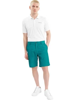 Calvin Klein Shorts|Printed Bullet Regular Fit Stretch Short - Sea Green