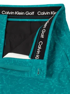 Calvin Klein Shorts|Printed Bullet Regular Fit Stretch Short - Sea Green