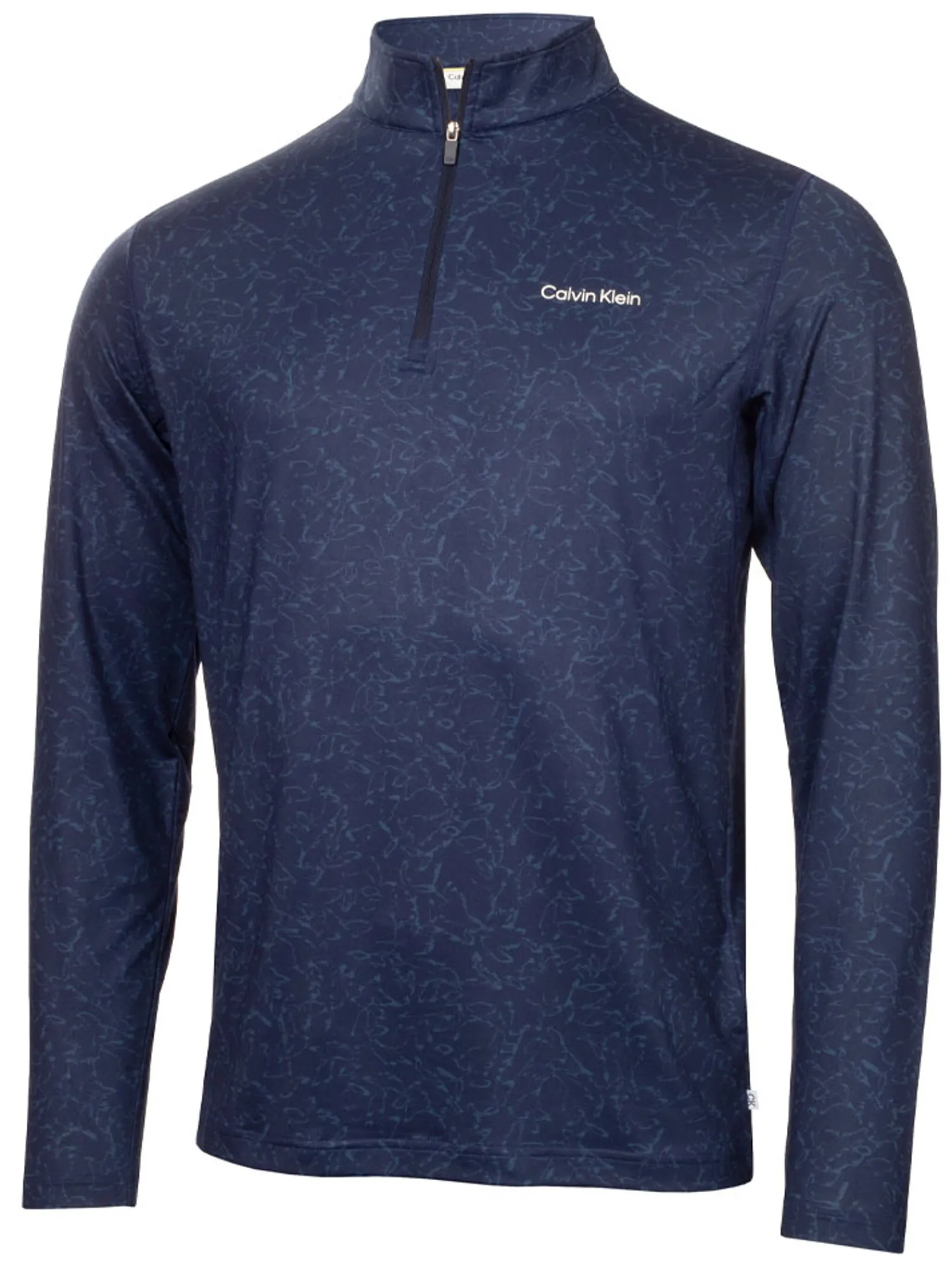 Calvin Klein Jumpers|Printed Newport 1/4-Zip - Navy
