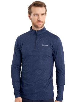 Calvin Klein Jumpers|Printed Newport 1/4-Zip - Navy