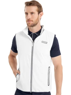Calvin Klein Vests|Trinity Lightweight Gilet - White