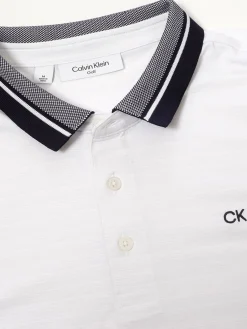 Calvin Klein Clearance Clothing|Whisper Polo Shirt - White