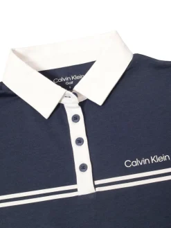 Calvin Klein Shirts|Womens Bellevue Sleeveless Polo Shirt - Navy