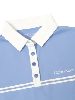 Calvin Klein Shirts|Womens Bellevue Sleeveless Polo Shirt - Cornflower Blue