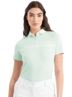 Calvin Klein Shirts|Womens Bellevue Polo Shirt - Light Jade