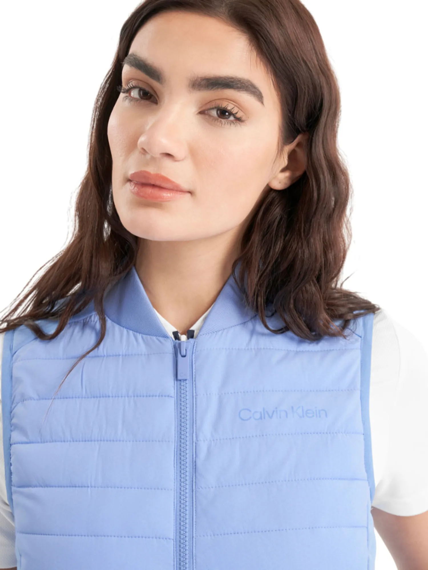Calvin Klein Vests|Womens Beryline Hybrid Gilet - Cornflower Blue