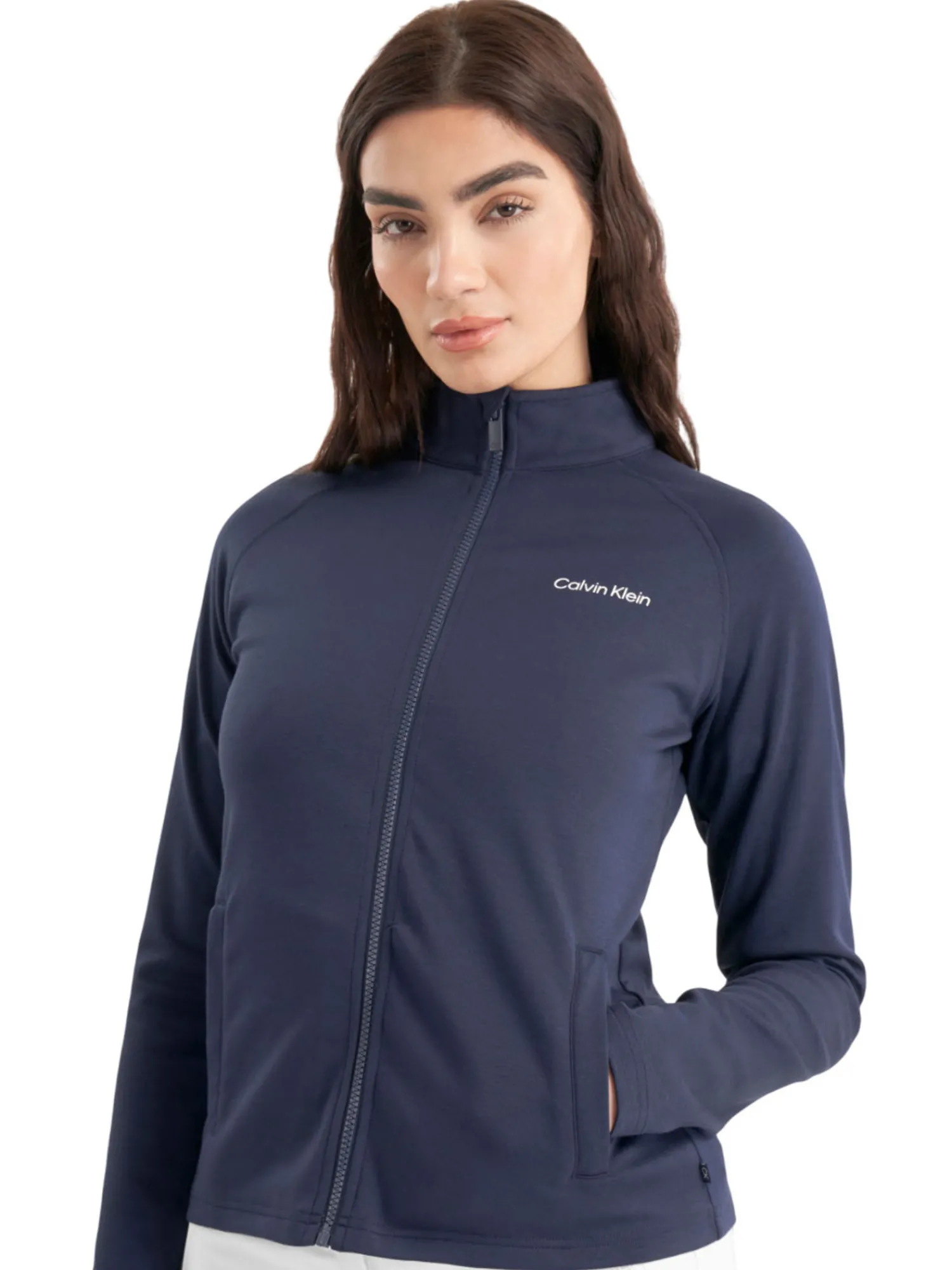 Calvin Klein Jumpers|Womens Blanco Full Zip Jacket - Navy