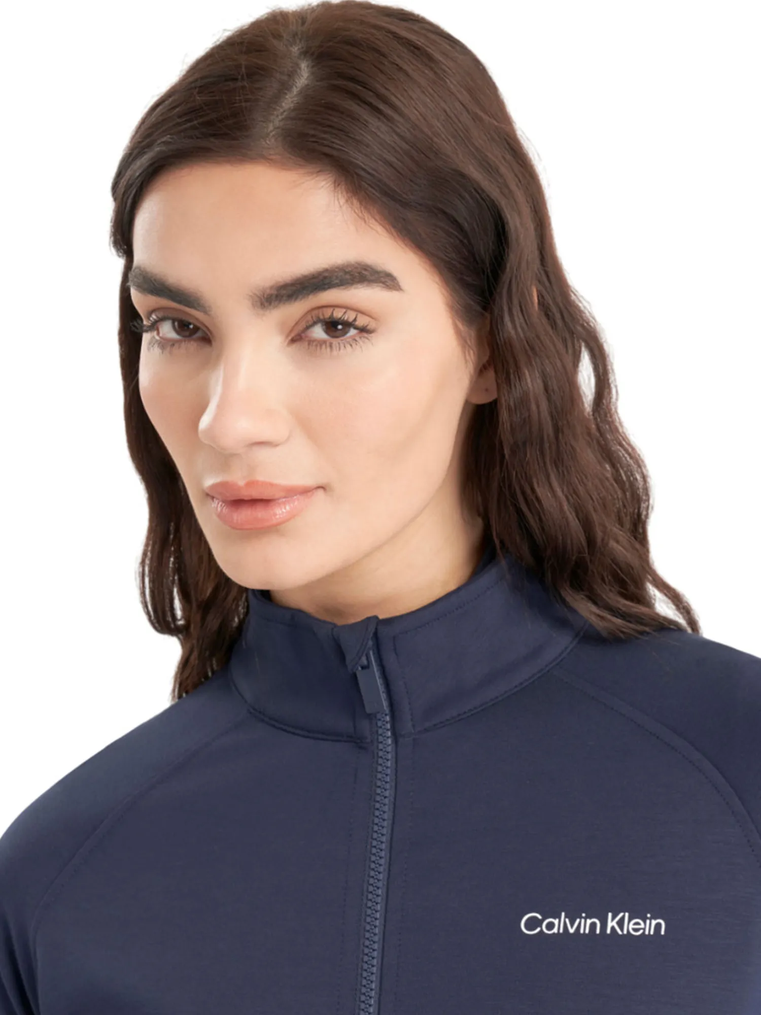Calvin Klein Jumpers|Womens Blanco Full Zip Jacket - Navy