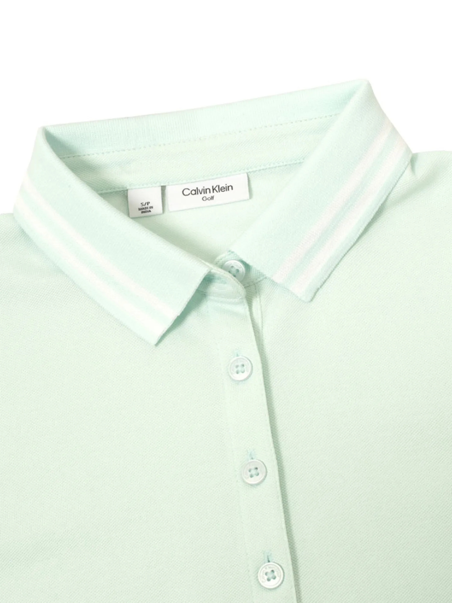 Calvin Klein Shirts|Womens Brightmeadow Polo Shirt - Light Jade
