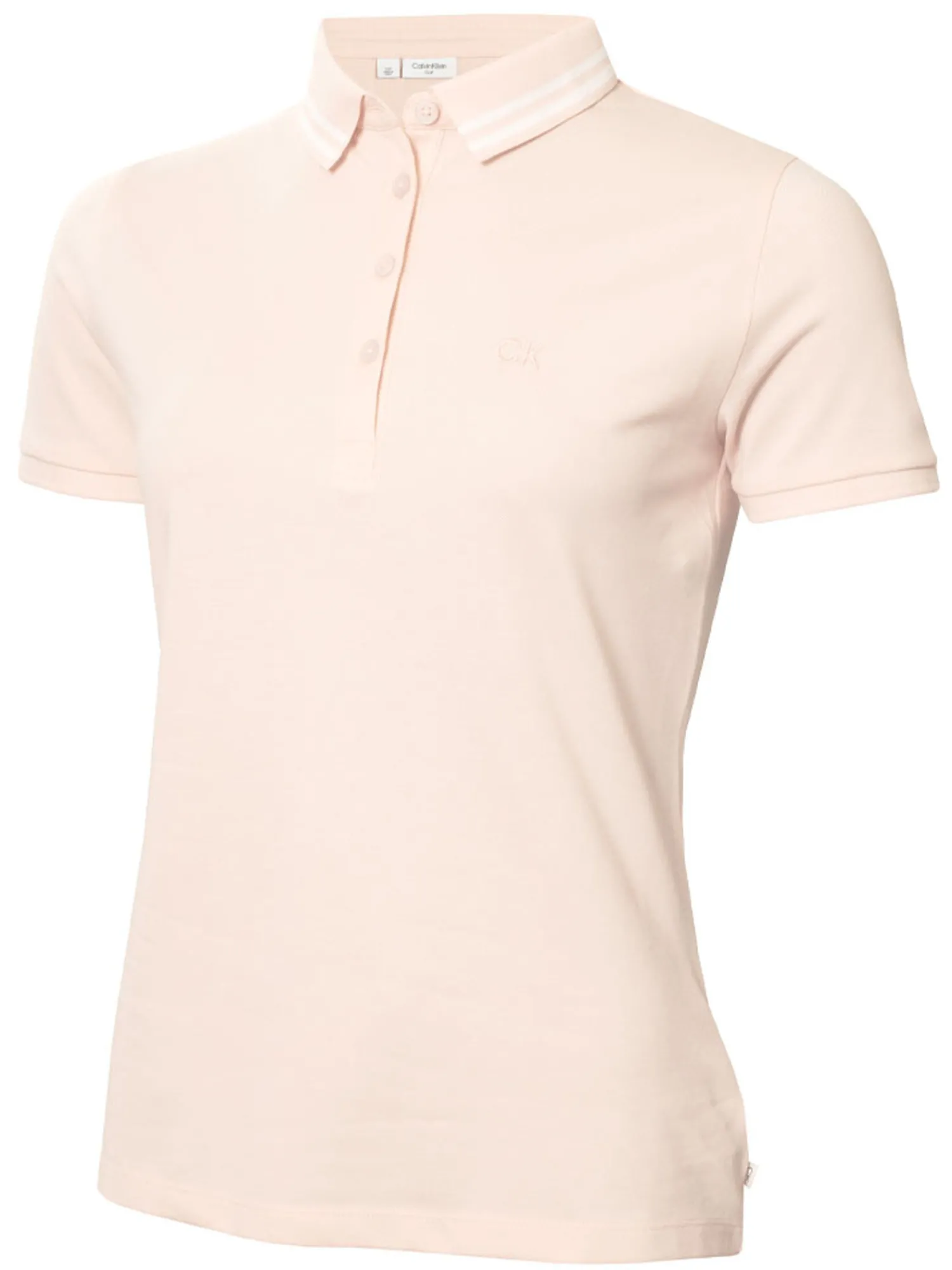 Calvin Klein Shirts|Womens Brightmeadow Polo Shirt - Shell Pink