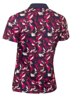 Calvin Klein Shirts|Womens Brushstroke Printed Polo - Brushstroke Print