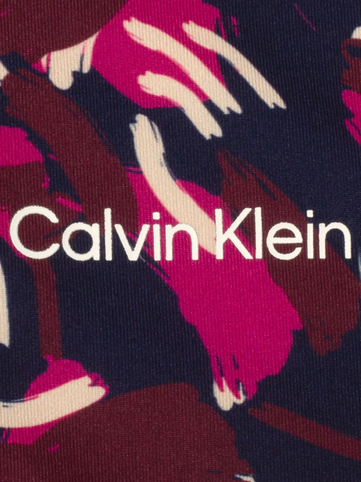 Calvin Klein Jumpers|Womens Dakota Quarter Zip Top - Brushstroke Print