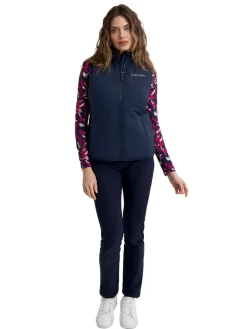 Calvin Klein Vests|Womens Faye Full Zip Gilet - Navy