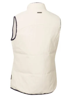 Calvin Klein Vests|Womens Faye Full Zip Gilet - Tapioca