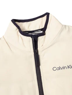 Calvin Klein Vests|Womens Faye Full Zip Gilet - Tapioca