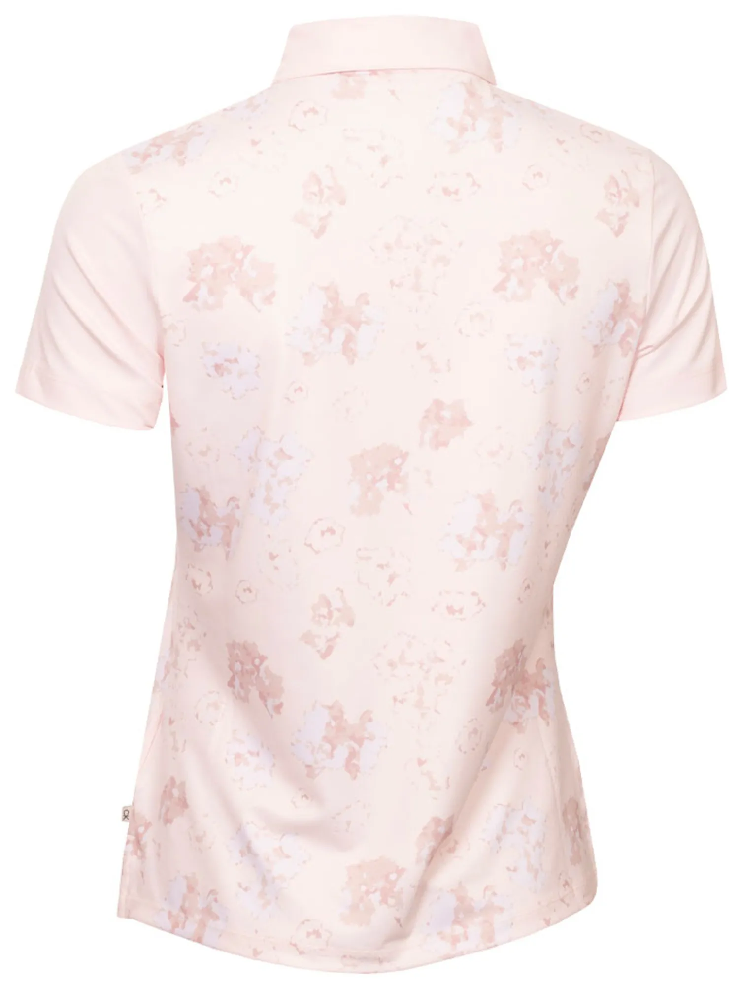Calvin Klein Shirts|Womens Harmony Printed Polo Shirt - Shell Pink