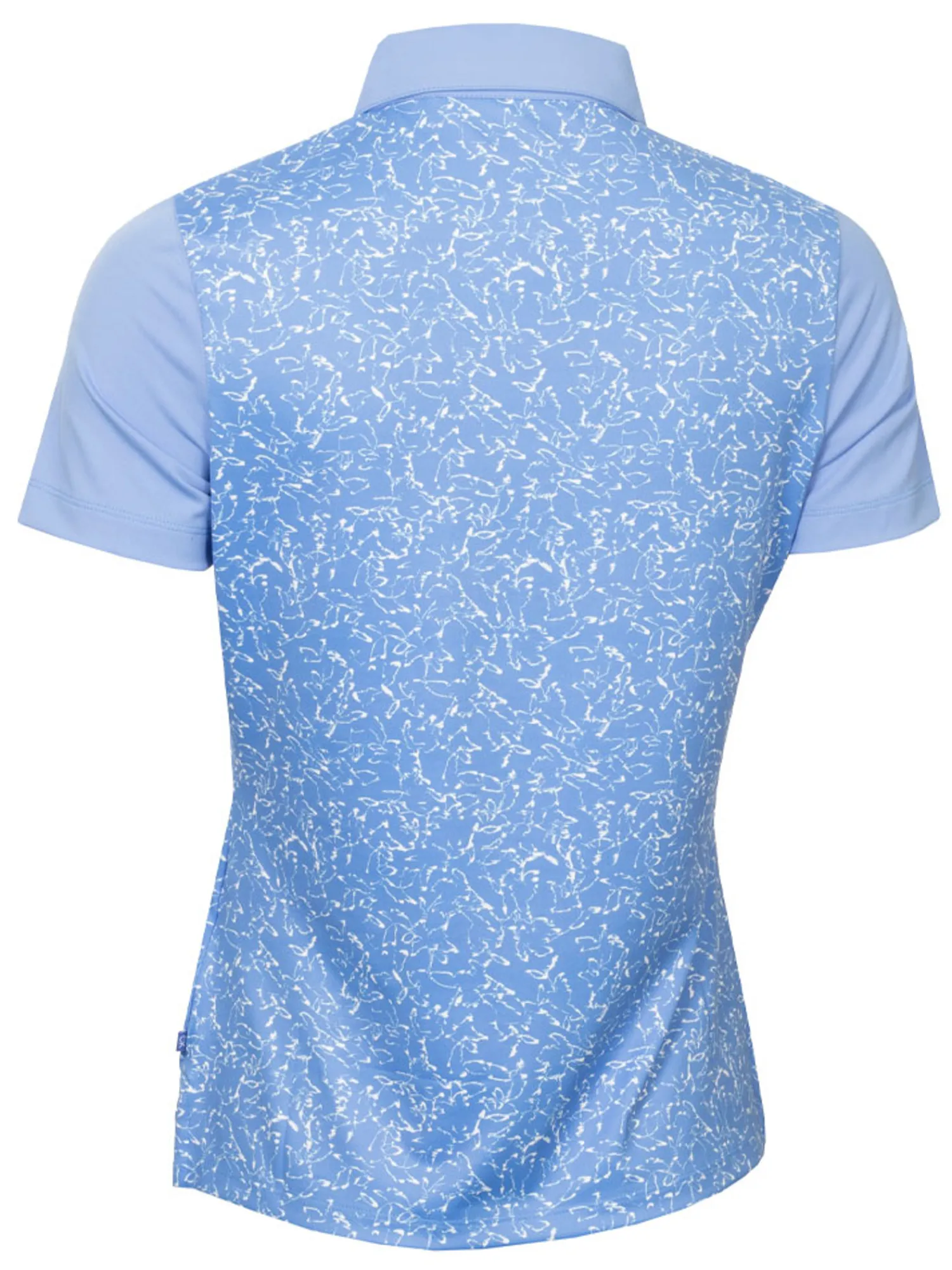 Calvin Klein Shirts|Womens Harmony Printed Polo Shirt - Cornflower Blue