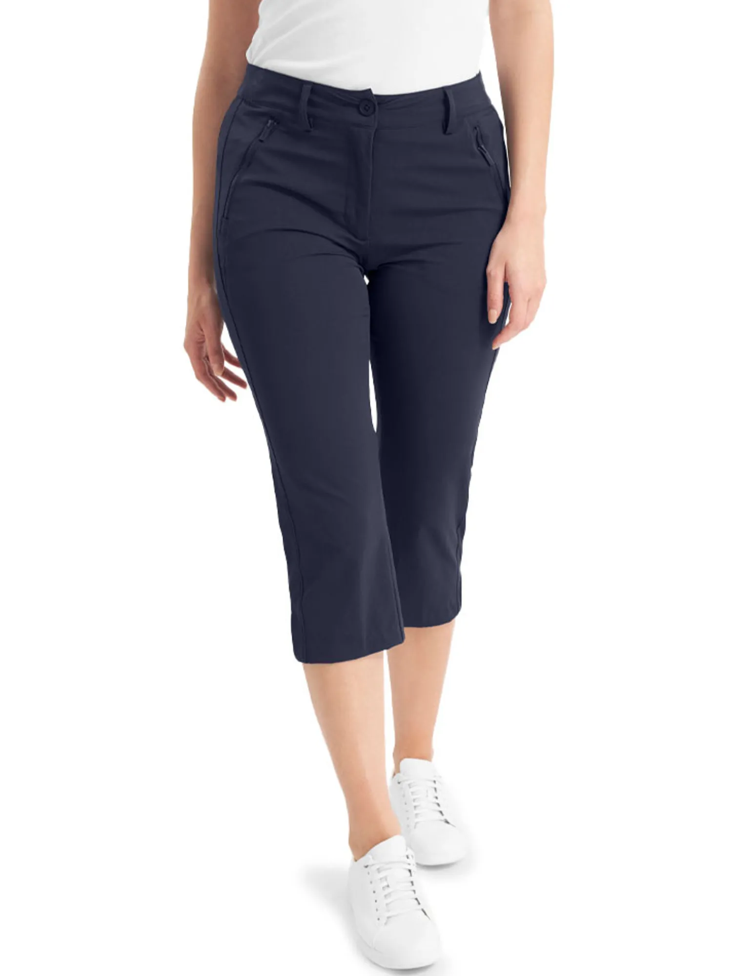 Calvin Klein Pants|Womens Isabel Capri Trouser - Navy