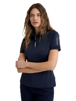 Calvin Klein Shirts|Womens Layla Short Sleeve Polo - Navy