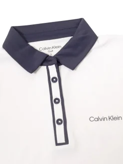 Calvin Klein Shirts|Womens Leigh Polo Shirt - White/Navy